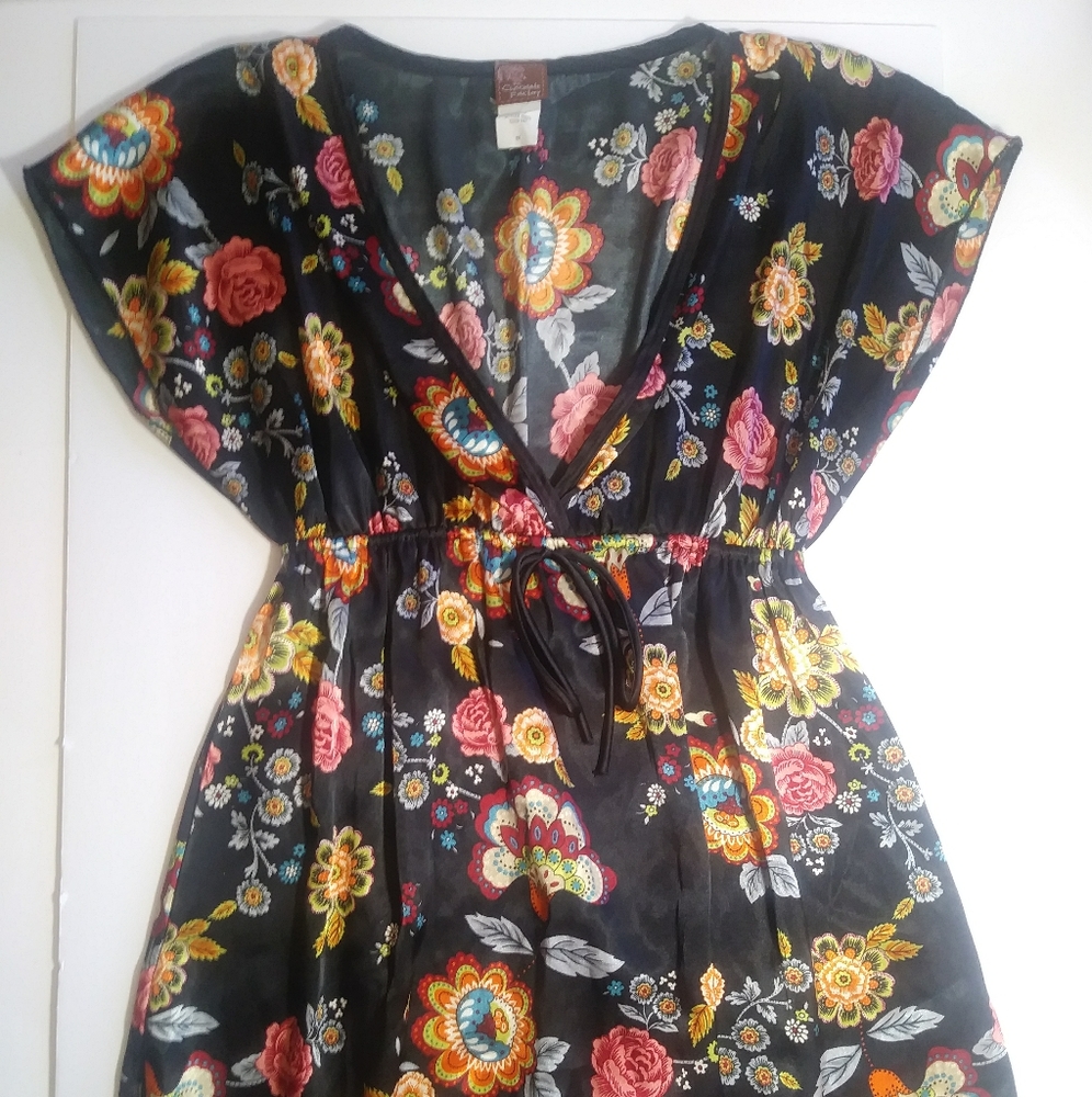 Chocolate Factory M Floral Top Blouse Sleeveless